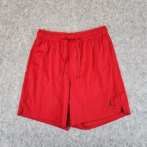 Nike Air Jordan Jumpman Shorts Large Red Dri Fit Basketball Mesh Running Walking